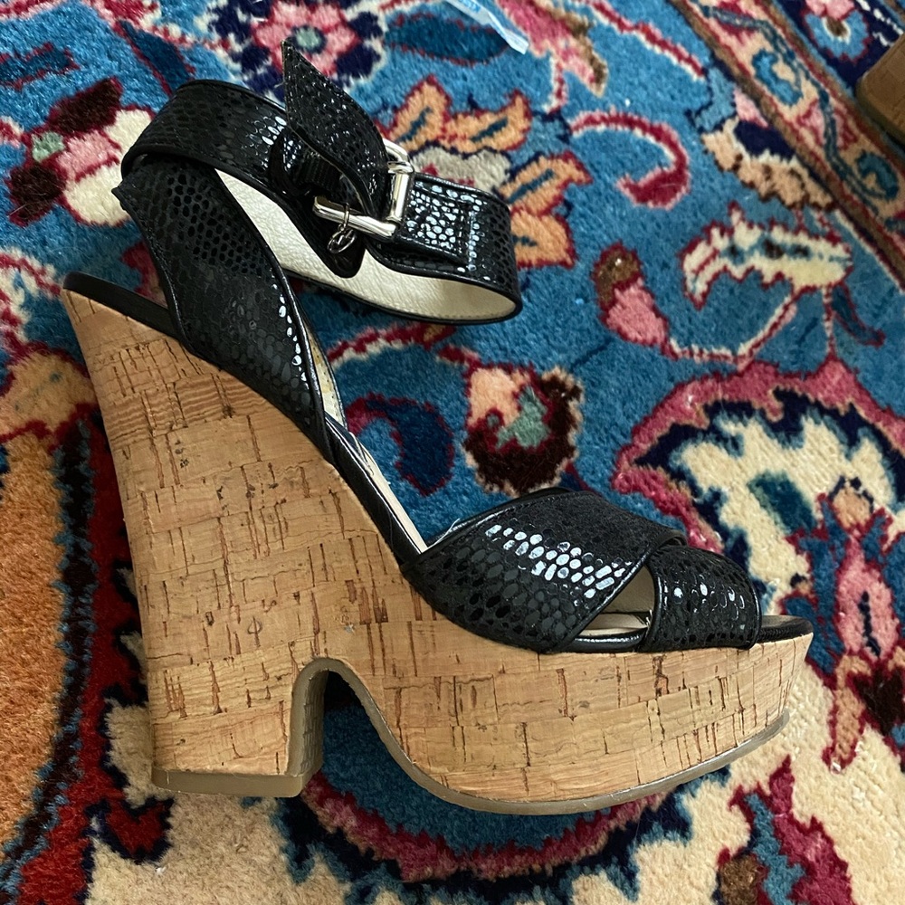 Michael Kora Cork Wedges